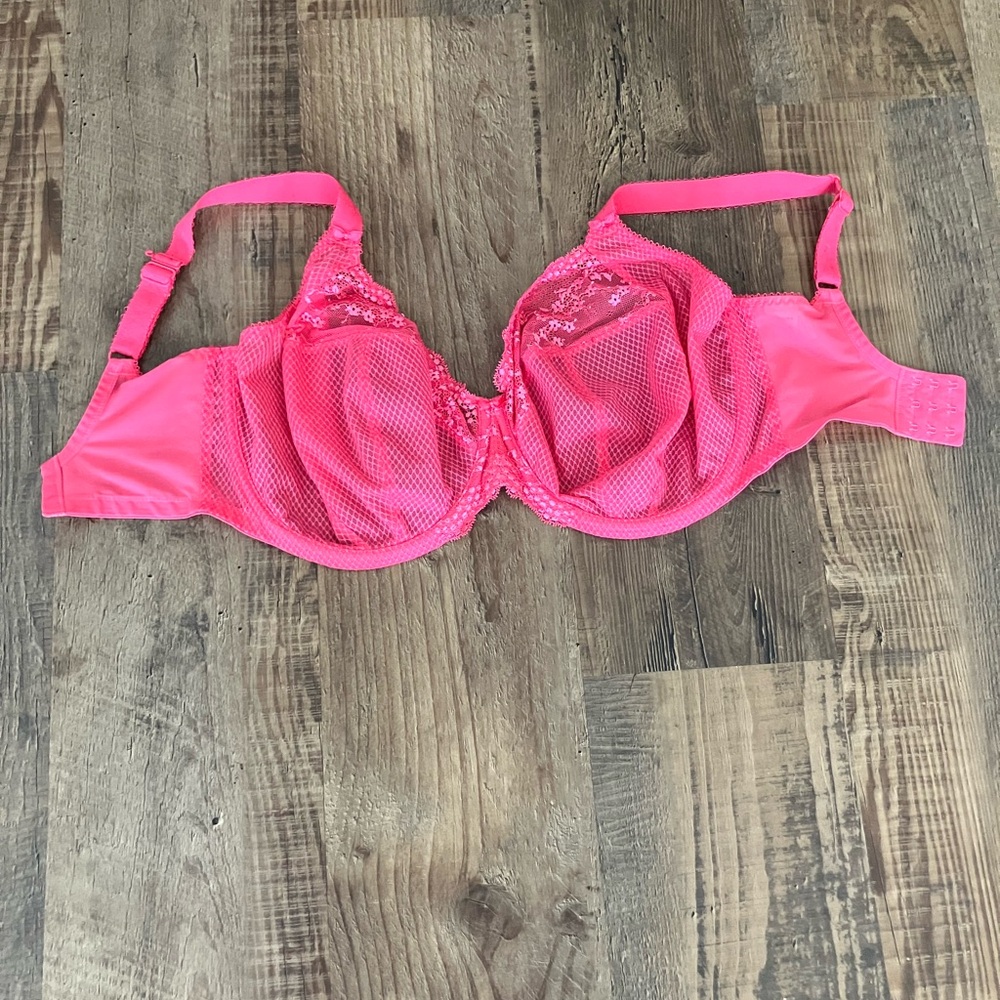 Elomi Vibrant Pink Lace Bra